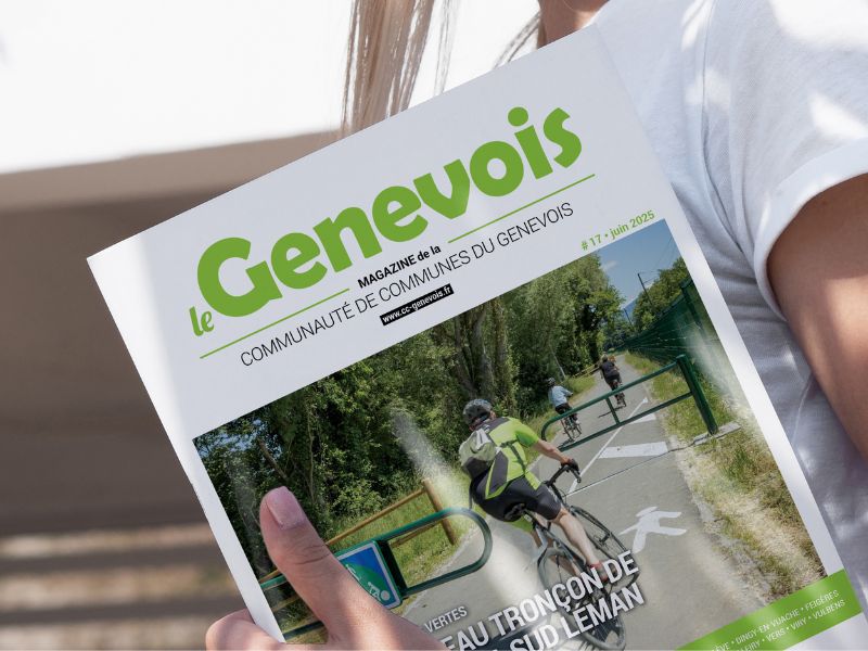 Magazine intercommunal CC du Genevois - refonte éditoriale et graphique