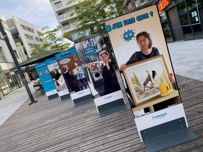 Campagne sensibilisation propreté urbaine Annemasse