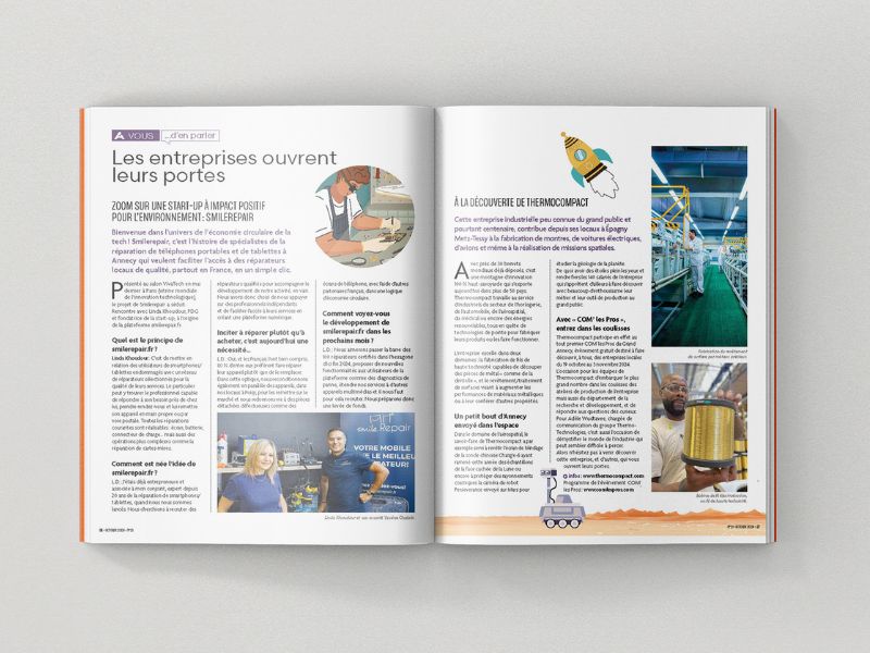 Magazine Grand Annecy Agglomération - rédaction articles