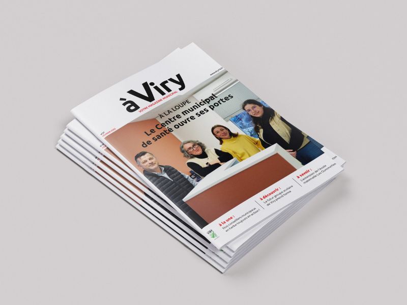 Magazine municipal Viry - refonte éditoriale et graphique